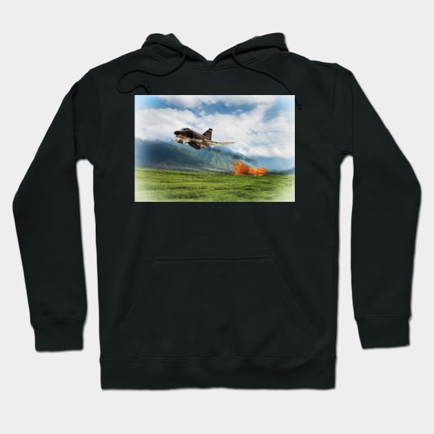 Phantom Bomb Run Hoodie by aviationart